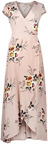 Beach Dress 2018 Hotsale Long Summer Women Sexy Deep V Floral Chiffon Maxi Dress Front Split Bohemian Dresses Robe Ete