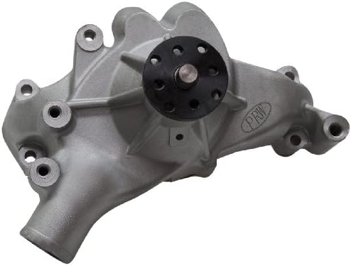 PRW 1445401 Performance Quotient As-Cast 5/8" Pilot Shaft High Flow Long-Style Aluminum Water Pump for Chevy BB Mark IV 1969-87
