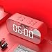 Produktbild CE-LXYYD AEC BT501 Tragbare drahtlose Bluetooth Lautsprecher Säule Subwoofer Musik Sound Box LED Zeit Snooze Wecker für PC Laptop Telefon,Red