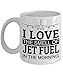 Produktbild I Love The Smell of Jet Fuel in The Morning Mug, 11 oz Ceramic White Coffee Mugs, Worlds Okayest Jet Pilot Novelty Gifts, Unique Tea Cups for Aviator, Greatest Presents for Co-Pilot, Funny Drinkware