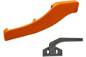 JIEJACK Fensterverriegelung für Wohnmobile, Window Security Lock 3D-Druck Camper Fenstersicherungen Einbruchschutz/Verriegelung für Fenstergriff/Fensterhebel Wohnmobil (orange)
