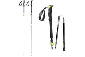 ALTIGASI - FERRINO Coppia Bastoncini TELESCOPICI Trekking Running Modello SPANTIK Ideale per Escursionismo - Sistema BLOCCAGGIO RAPIDO - MANOPOLA Anatomica E Antiscivolo - Peso 600 GR