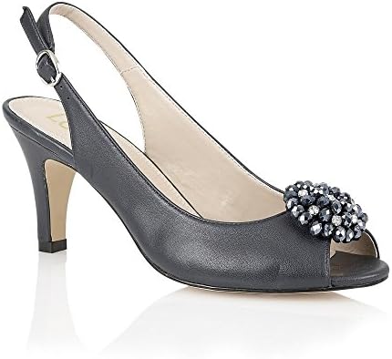Lotus Hallmark Sling Backs, Peep Toes, Court Shoes FASCINATION Blue 6