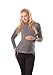 2in1 Maternity & Nursing Warm Hoodie Pregnancy Breastfeeding Top 9050 Variety of Colours (12, Dark Gray)