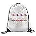 Produktbild HLKPE Drawstring Bag Travel Sports Portable Backpack, Calendar February Groundhog Rucksack Shoulder Bags Gym Bag