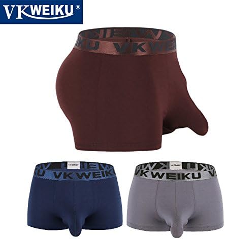 RRRRZ*The 8th generation of elephant guardian trousers gunfire separation temperament and male underwear modal larger arithmetic Flat Angle underpants trousers 3 installed purple gray color navy XL(175/100), Purple . . gray color navy ,XL