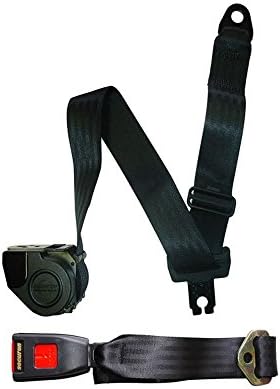 Securon 507/W Auto Lap and Diagonal Seat Belt, Black