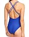 Emma Jane Womens Maternity Swim Cross Back Swimsuit Size 10 in Blue