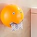 Produktbild DOLDOA Kreative Emoji Toilettenpapierhalter Wasserdichte WC-Rollenhalter Klopapierhalter (18,5 x 18,5 cm / 7,28 "x 7,28", Orange - Toilettenpapierhalter)