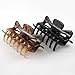 Hair Clamp (Black & Animal Print, 2pcs)