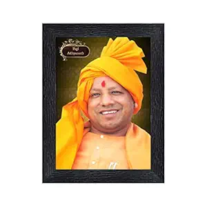 Yogi Adityanath Wood Photo Frames with Acrylic Sheet (Glass)(photoframe,Multicolour,8x6inch)-19728
