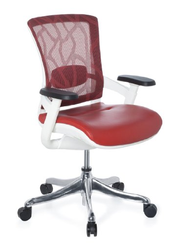 hjh OFFICE 652930 Brostuhl Chefsessel SKATE PLUS Leder, Netzstoff rot, auergewhnlicher Sitzkomfort, funktioneller Drehstuhl mit toller Ausstattung, Brodrehstuhl ergonomisch, Schreibtischstuhl, Brodrehstuhl hjh OFFICE 652930 Brostuhl Chefsessel SKATE PLUS Leder, Netzstoff rot, auergewhnlicher Sitzkomfort, funktioneller Drehstuhl mit toller Ausstattung, Brodrehstuhl ergonomisch, Schreibtischstuhl, Brodrehstuhl