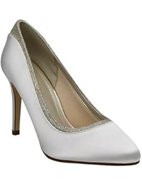 Rainbow Club Brautschuhe Billie Ivory Satin / Fine Glitter