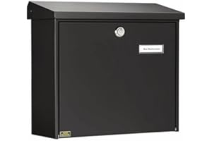 Burg-Wächter Comfort 913 Sheet Metal Letter Box, Various Colours Available, COMFORT 913 S