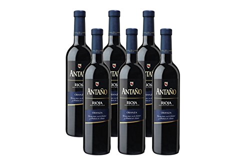 Antaño Crianza D.O Rioja Vino Tinto - 6 Botellas x 750 ml - Total: 4500ml
