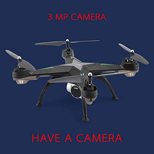 Preisvergleich Produktbild Bright Love Lufthubschrauber HD Echtzeitübertragung FPV Drahtlose Übertragungs Vision UAV 3MP Fernbedienung UAV Spielzeug Vier-Achsen-Flugmaschine Spielzeug,Withcamera(Black)