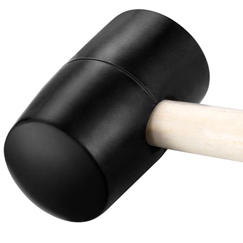 VonHaus 16 Unze Camping-Gummihammer mit Hartholz-Stil – 450g - 2