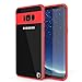 Price comparison product image punkcase Galaxy S8 Case Mask Series Full Body Hybrid Dual Layer Tpu Cover Clear Back Non Slip Ultra Thin Fit W/Protective Punkshield Screen Protector For Samsung Galaxy S8 Red