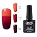 Gel Nail Polish, Elite99 UV LED Temperature Colour Changing Gel Polish Soak Off Chameleon Nail Varnish 10ml (4204)