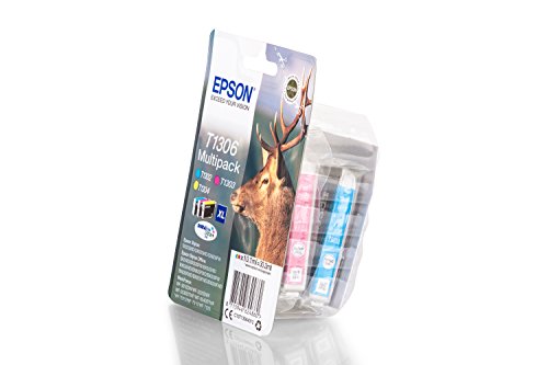 Epson original - Epson WorkForce WF-7525 (T1306 / C13T13064012) - 3 x Tintenpatrone MultiPack (cyan, magenta, gelb)