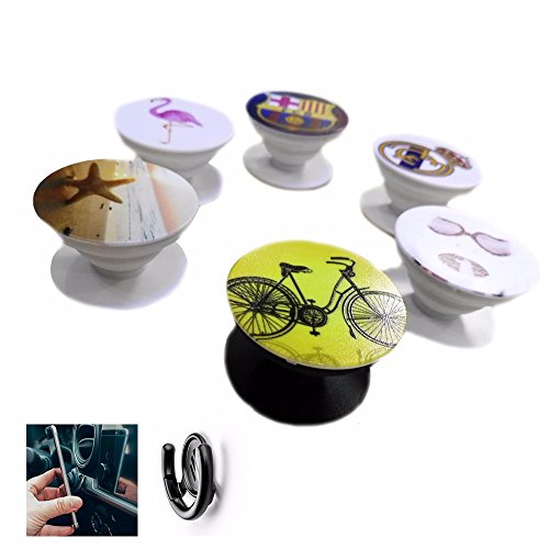 Pack Multi Funci  n agarre KAWI FLAMENCO soporte para smartphones  tablets  tel  fono m  vil o Ipad   Pop Clip para el coche  Dise  os   nicos  Pegamento nano Premium 3M 