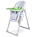 iSafe MAMA Highchair - LL Gattino Recline Compact Padded Baby High Low Chair Complete With Double Tray & Storage Basket