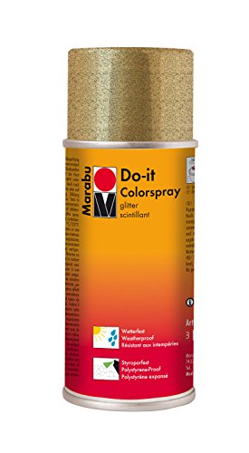Marabu 210606584 - Do-it Glitterspray, 150 ml, gold