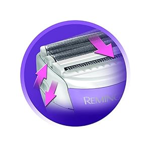 Remington Smooth and Silky Cordless Battery Powered Wet and Dry Lady Shaver, Electric Razor with Bikini Trimmer - Image 3