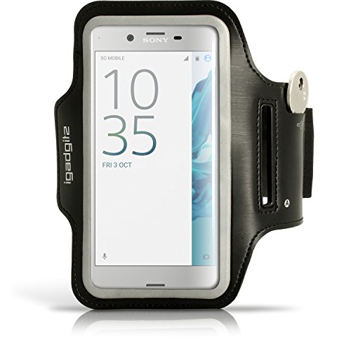 Preisvergleich Produktbild igadgitz u6277 5.2, Armbandtasche für Handy, Schwarz