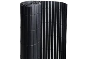 Atout Loisir Canisse en PVC Noir - 90% d'occultation, L 6 m, Hauteur 1.50 m