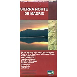 Sierra Norte de Madrid. Mapa excursionista y turístico