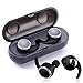 Produktbild elecfan Bluetooth Kopfhörer In-Ear, Twins Kabellose Ohrhörer Stereo Sound Headset mit 300 mAh Ladestation In-Ohr Earphone für iPhone Samsung iPad Huawei (Schwarz)