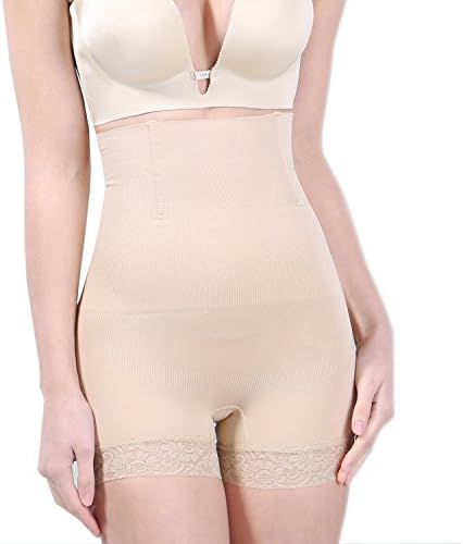SunnySmile Women’s High Waist Shapewear - Tummy Control Butt Lifter Thigh Slimmer Panties - Best 3 in 1 Body Shaper Waist Trainer Panties for Woman