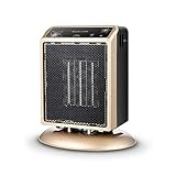 4. Voltage: 110V ChaRLes 110V 500W Hogar Calentador Ventilador Ajustable Aire Acondicionado Portátil De Aire De Oficina Calentador - Oro