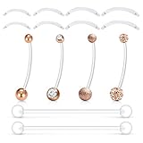 piercing ombligo infectado sintomas El paquete incluye 4pcs anillos de ombligo acrílico transparente para mujeres embarazadas de 4 estilos diferentes, 2 pcs industrial barbell, y 8pcs barra acrílico de 12mm, 14mm, 16mm, 18mm.