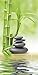 Produktbild Artland Qualitätsbilder I Wandtattoo Wandsticker Wandaufkleber 40 x 80 cm Wellness Zen Stein Foto Grün A6NK Spa Konzept Zen Basaltsteine