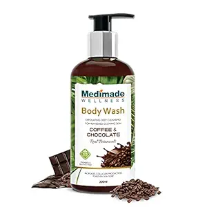 Medimade Body Wash Gels Chocolate Increases Collagen Production For Even Skin Tone Rich Indulgent Cleansing With Skin Nourishment 300 Ml