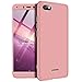 Produktbild Yobby Hard Hülle für Xiaomi Redmi 6A, Xiaomi Redmi 6A Stilvoll Handyhülle 3 in 1 Abnehmbar Ganzkörper Schutzhülle Ultra Dünn und Slim Glatt Kratzfest Hartplastik Schale-Roségold