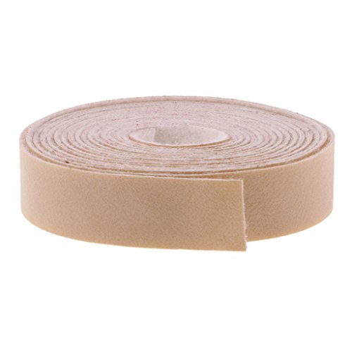 Gazechimp Lederband flach Breite1.5cm / Länge 10m Farbe wählbar – Beige, 10 Meter x15mm - 5