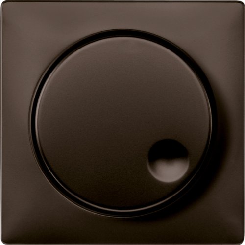 Preisvergleich Produktbild Merten MEG5250-4015 Zentralplatte mit Drehknopf, dunkelbrasil, System Fläche