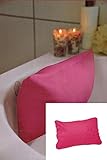 Luxus Badewannenkissen Wannenkissen Nackenkissen mit praktischen Saugnäpfen in PINK / ROSA - eine schöne Geschenk - Idee Geschenk