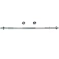 D pro T 1" Solid Weight Lifting Chrome Barbell Bar Dumbbell 4ft, 6ft with Spinlock Collars Set