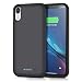 Produktbild iposible Akku Hülle für iPhone XR, [6800mAh] Tragbare Ladebatterie Zusatzakku Externe Handyhülle Batterie Schutzhülle Wiederaufladbare Akku Case für iPhone XR [6,1 Zoll] Battery Pack Powerbank