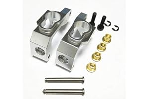 CrazyRacer H-P-I BULLET3.0 MT ST Ken Block WR8 Flux Upgrade Parts Aluminum Alloy Front C HUB Carriers-1PR Set for 101209 Silver
