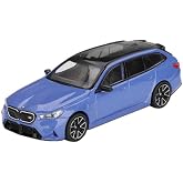 Sunrich MINI GT 1/64 &Ouml;l&ccedil;ekli BMW M5 Touring (G99) Marina Koyu Mavi Metalik Sol Kol Diecast Model Araba