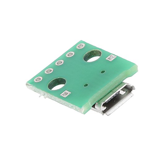 MagiDeal Micro-USB-Buchse Anschluss B Typ PCB-Konverter Zu Tauchen Adapter 5pin - 4