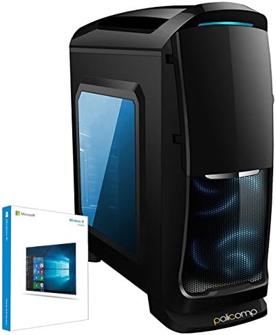 PALICOMP Gaming PC INTEL Coffee Lake Core i7 8700 3.2Ghz - 4.6Ghz Turbo 6 Core - 16GB DDR4 2133Mhz Crucial - 240GB SSD - 1TB Sata3 HDD - Windows 10 - Nvidia GT710 2GB Graphics - Home PC Gaming Desktop Low - CAS1B