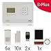 Produktbild LKM Security M2EB S-Lite Alarmanlage Komplettset | 21-Teilig | LCD Touch | GSM | Abschreckung | Wireless | Sicherung | weiß