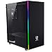 Produktbild Nfortec Gaming RGB Caronte mit Seitenwand Full View aus gehärtetem Glas und Lüfter hinten 120 mm inklusive