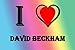 Produktbild I HEART DAVID BECKHAM KÜHLSCHRANKMAGNET